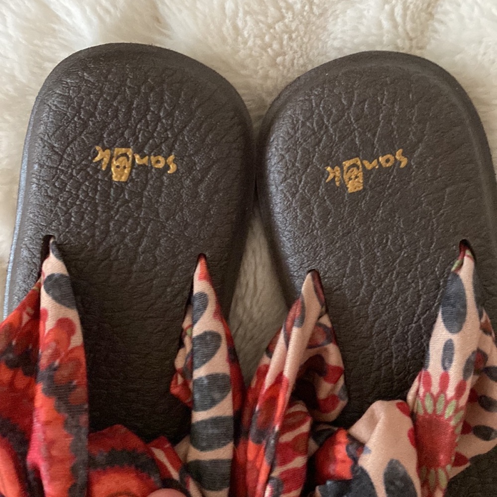 Sanuk slingback fabric yoga mat sandals size 9 - Picture 4 of 8